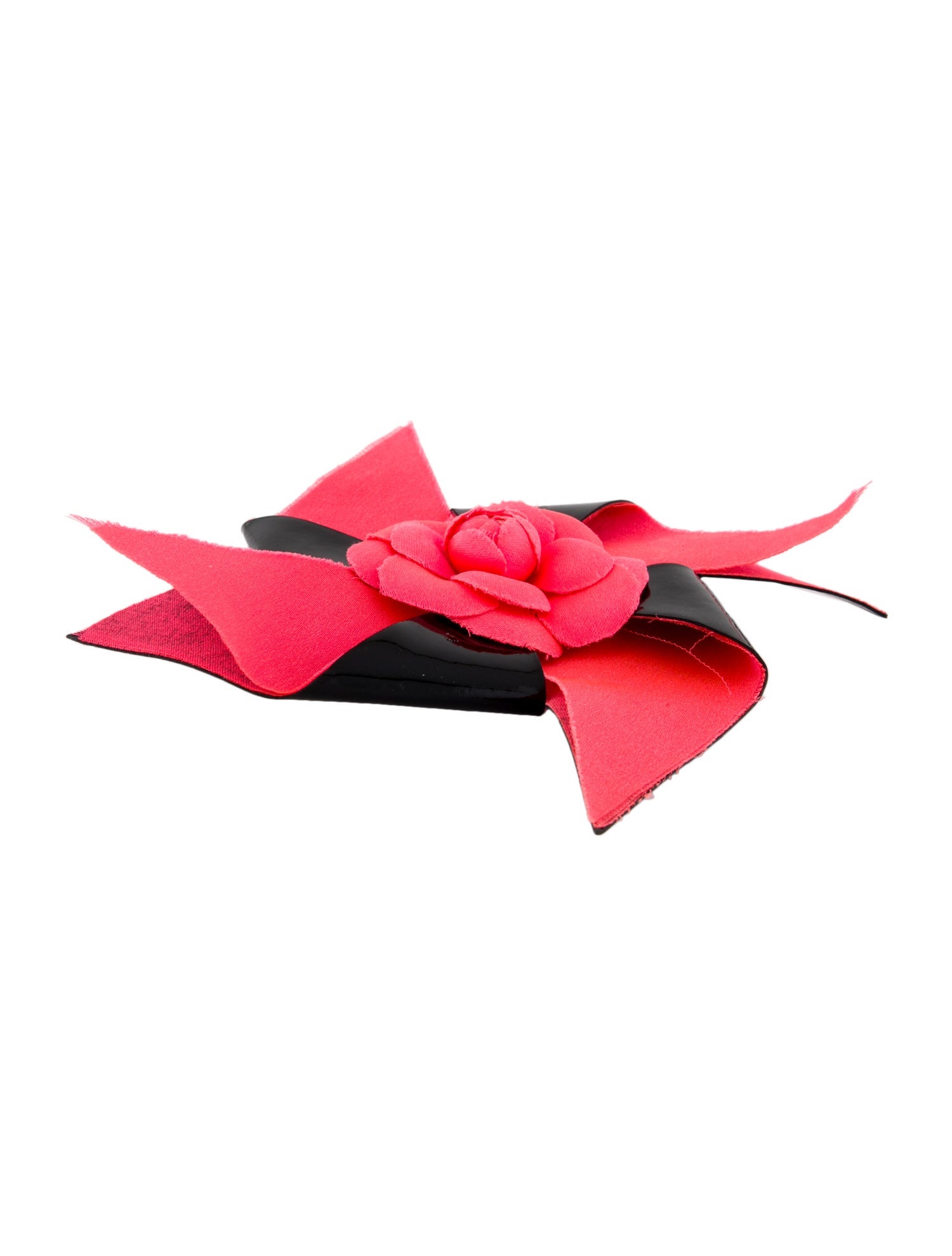 Chanel Vintage Fabric Pinwheel Camellia Brooch